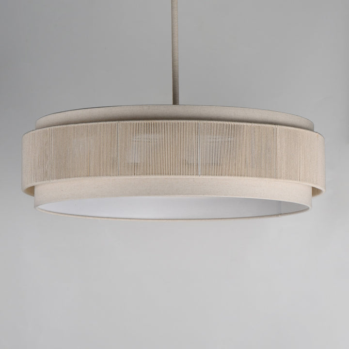 Maxim - 12814OFNAB - Four Light Pendant - Seacliff - Natural Aged Brass