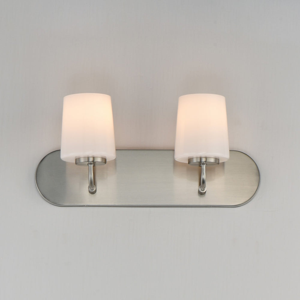 Maxim - 12892WTSN - Two Light Strip Bath Vanity - Durham - Satin Nickel