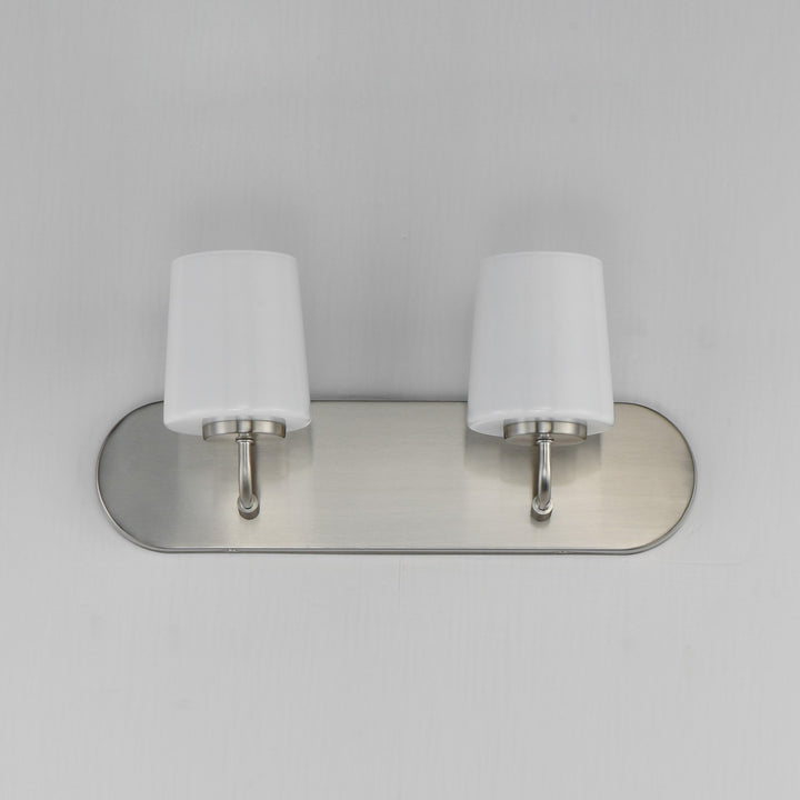 Maxim - 12892WTSN - Two Light Strip Bath Vanity - Durham - Satin Nickel