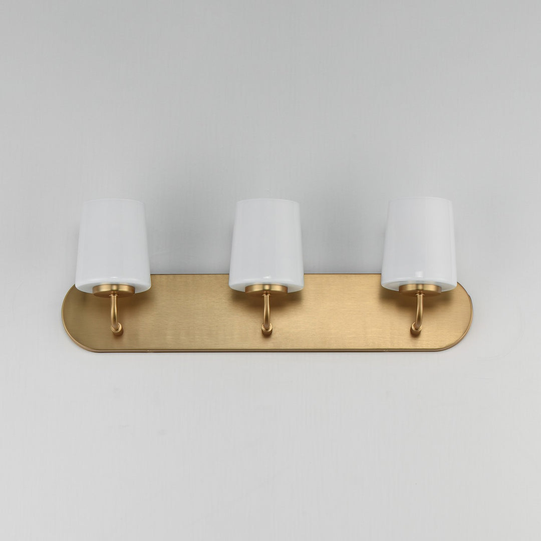 Maxim - 12893WTNAB - Three Light Bath Vanity - Durham - Natural Aged Brass