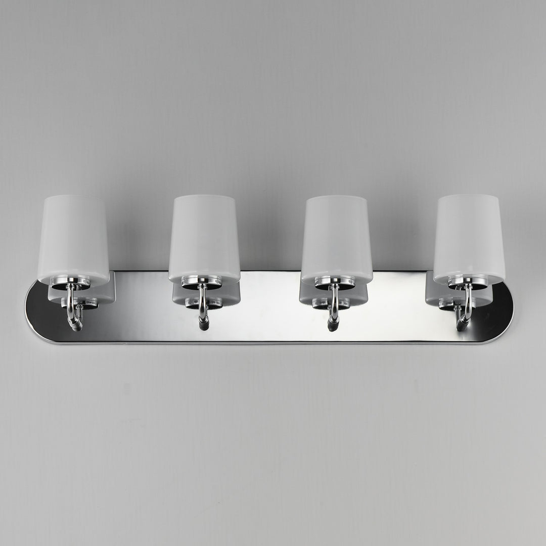 Maxim - 12894WTPC - Four Light Strip Bath Vanity - Durham - Polished Chrome