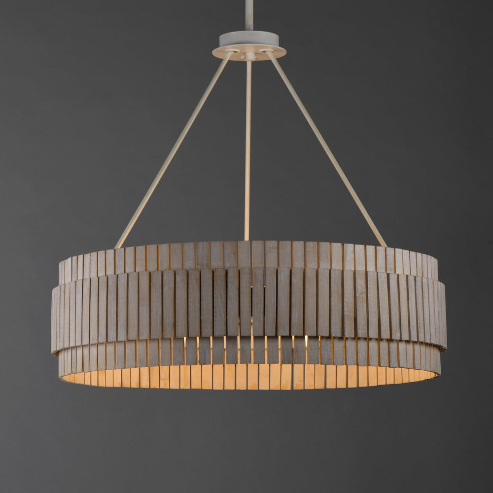 Maxim - 14456WWTEC - Six Light Chandelier - Satori - Ecru