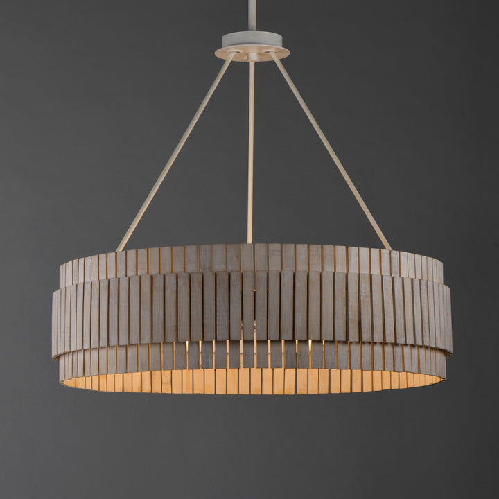 Maxim - 14456WWTEC - Six Light Chandelier - Satori - Ecru