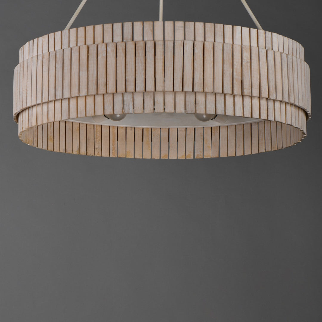 Maxim - 14456WWTEC - Six Light Chandelier - Satori - Ecru
