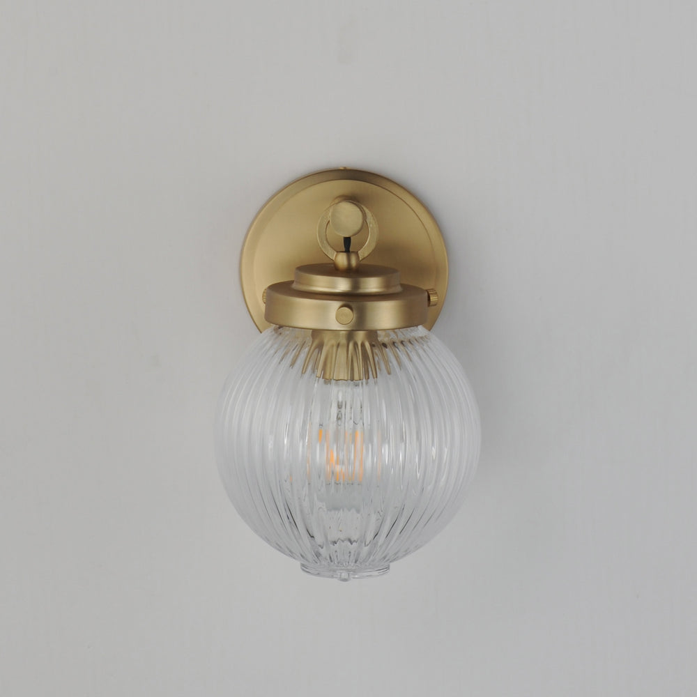Maxim - 15191CRSBR - One Light Wall Sconce - Kasbah - Satin Brass