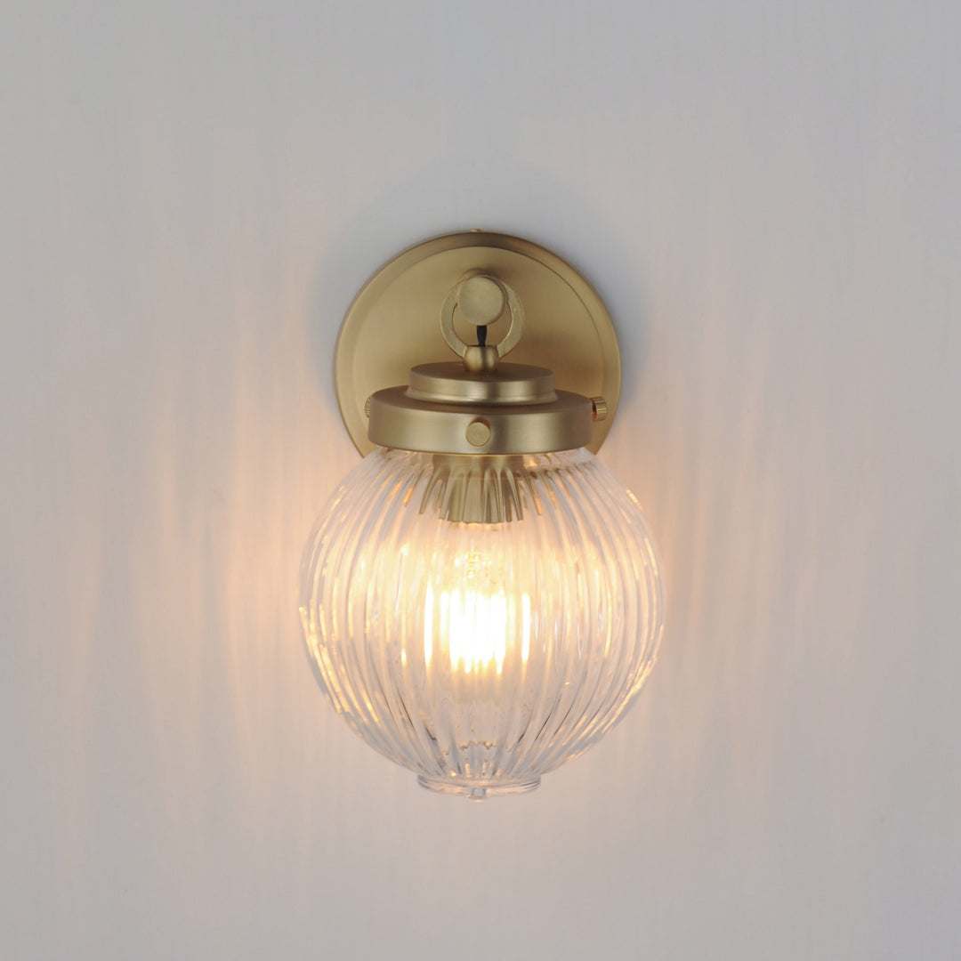 Maxim - 15191CRSBR - One Light Wall Sconce - Kasbah - Satin Brass