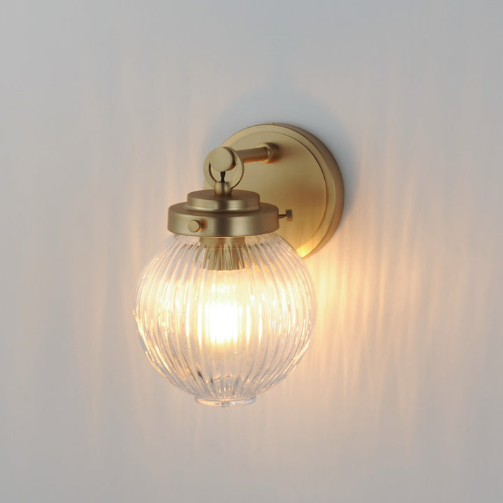 Maxim - 15191CRSBR - One Light Wall Sconce - Kasbah - Satin Brass