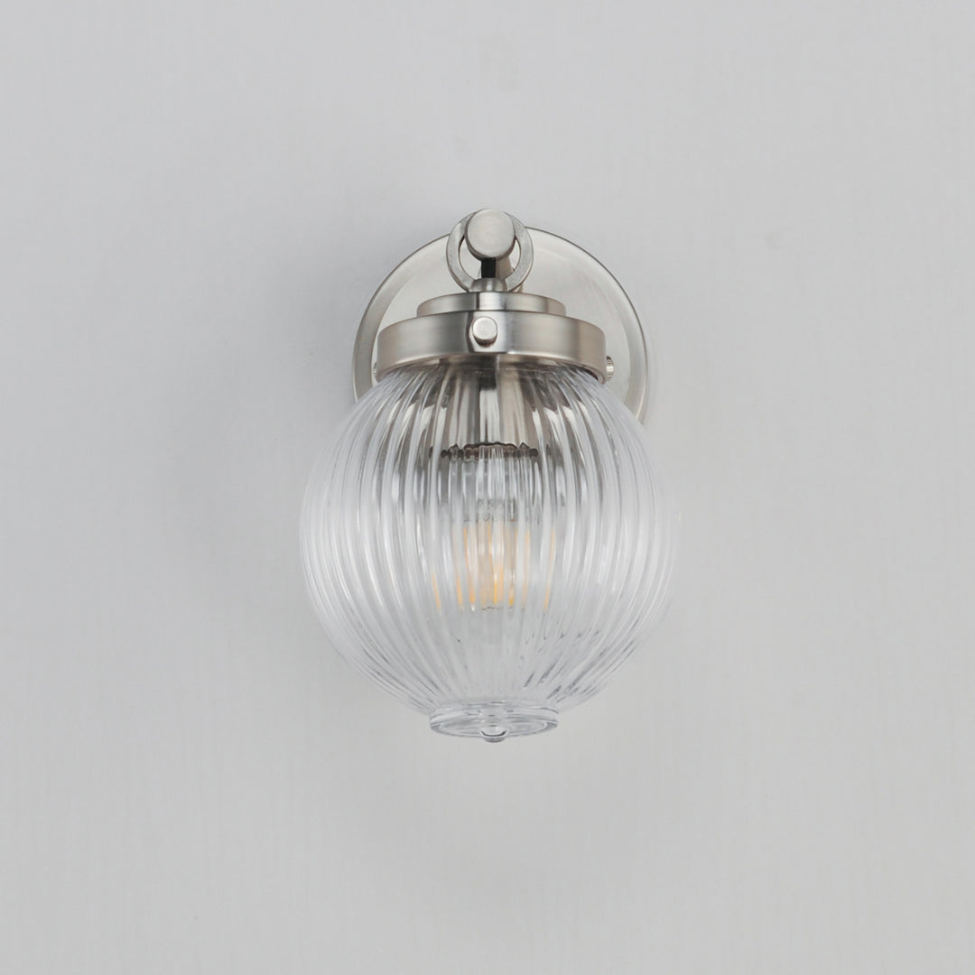 Maxim - 15191CRSN - One Light Wall Sconce - Kasbah - Satin Nickel