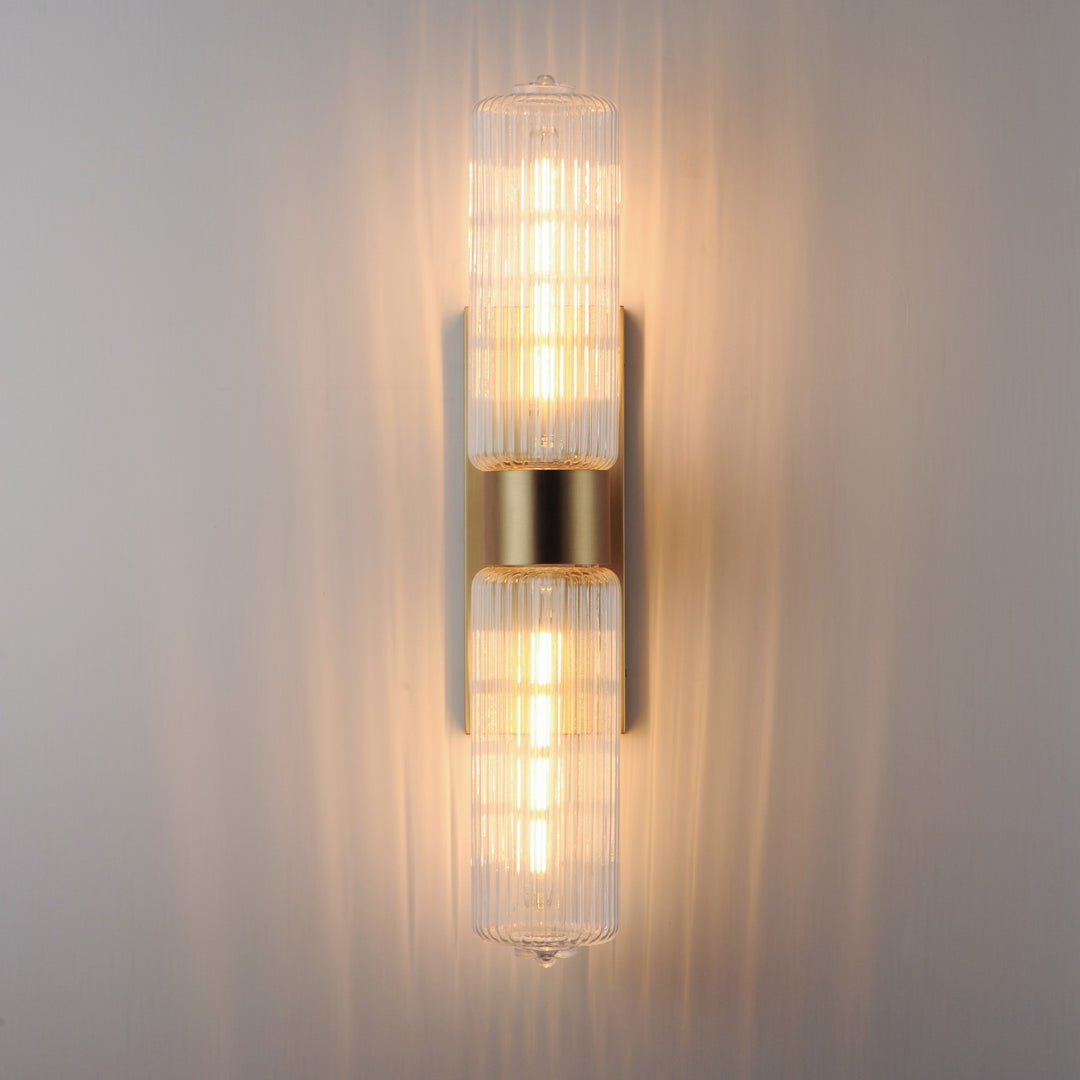 Maxim - 15192CRSBR - Two Light Wall Sconce - Kasbah - Satin Brass