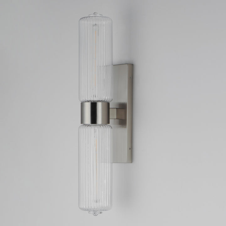 Maxim - 15192CRSN - Two Light Wall Sconce - Kasbah - Satin Nickel