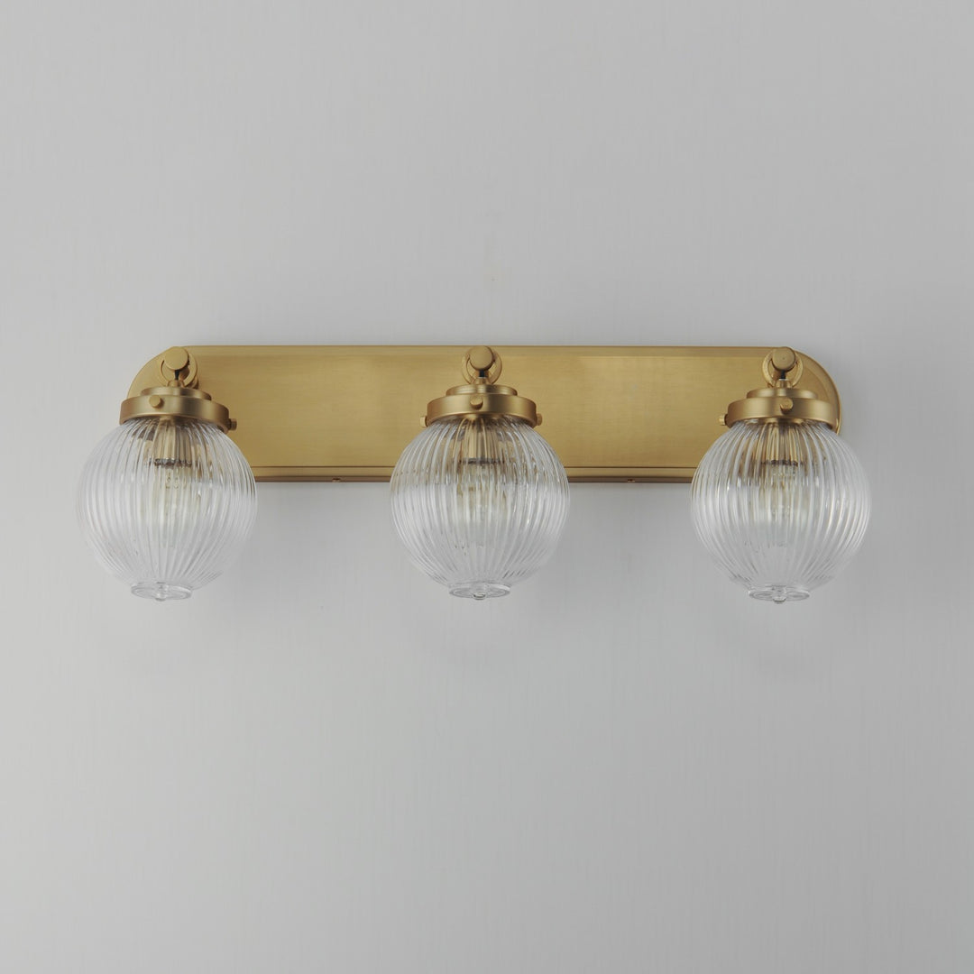 Maxim - 15193CRSBR - Three Light Bath Vanity - Kasbah - Satin Brass