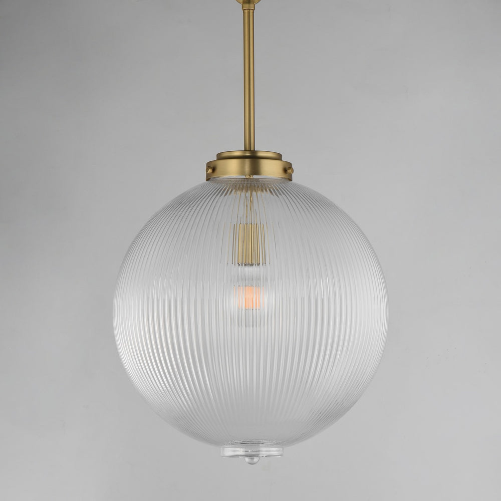 Maxim - 15196CRSBR - One Light Pendant - Kasbah - Satin Brass