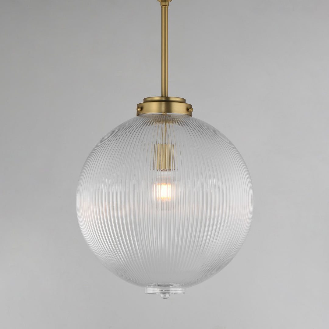 Maxim - 15196CRSBR - One Light Pendant - Kasbah - Satin Brass