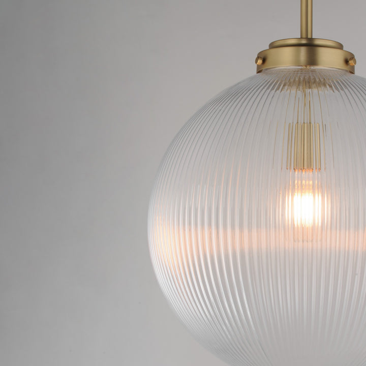 Maxim - 15196CRSBR - One Light Pendant - Kasbah - Satin Brass