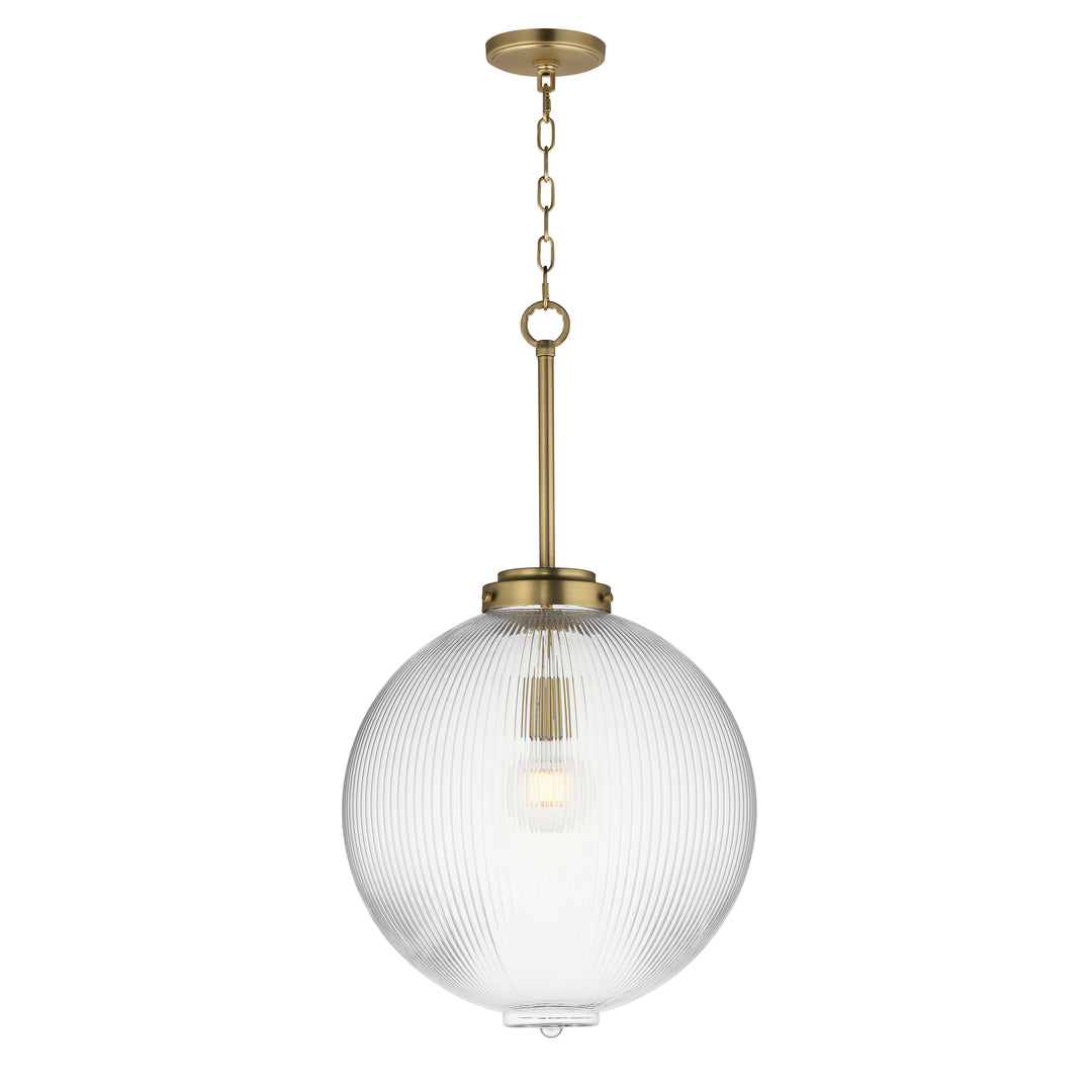 Maxim - 15196CRSBR - One Light Pendant - Kasbah - Satin Brass