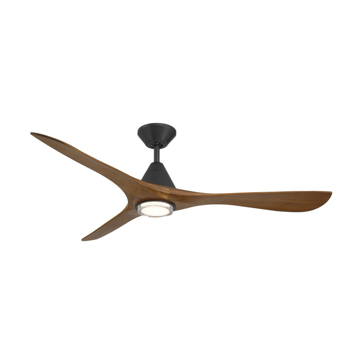 Modern Forms Fans Canada - FR-D2504-60L-MB/DK - 60"Ceiling Fan - Carve - Matte Black/Distressed Koa