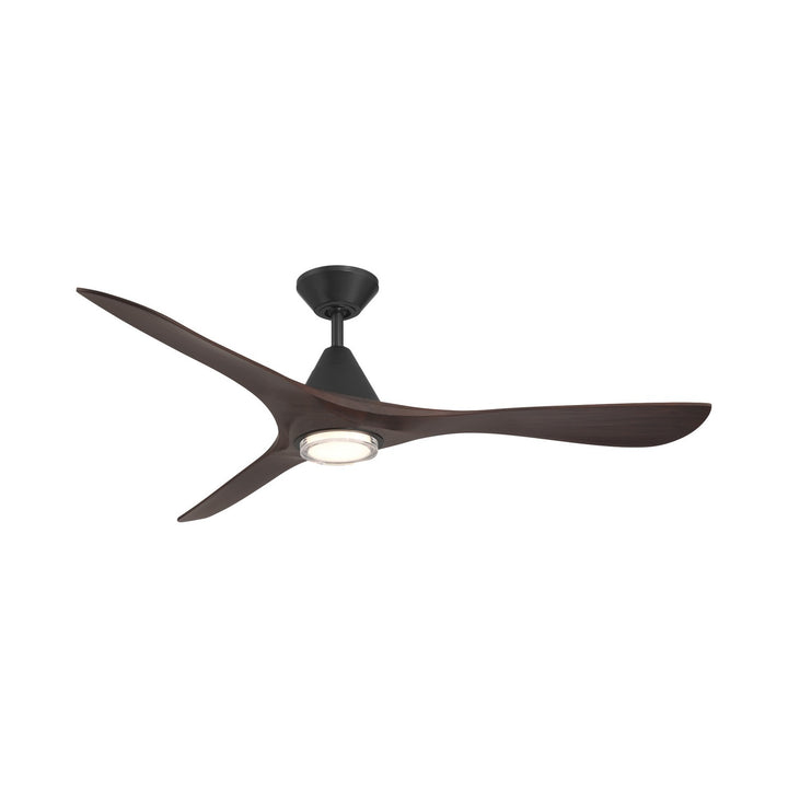 Modern Forms Fans Canada - FR-D2504-60L-MB/DW - 60"Ceiling Fan - Carve - Matte Black/Dark Walnut