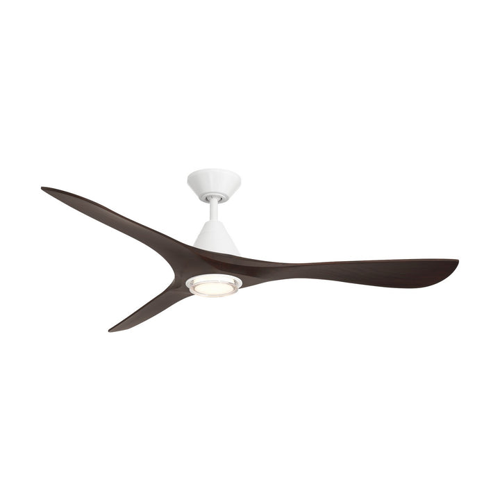 Modern Forms Fans Canada - FR-D2504-60L-MW/DW - 60"Ceiling Fan - Carve - Matte White/Dark Walnut