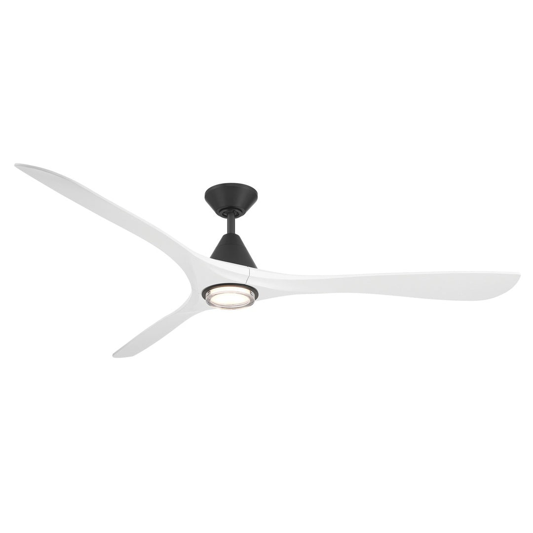 Modern Forms Fans Canada - FR-D2504-72L-MB/MW - 72"Ceiling Fan - Carve - Matte Black/Matte White