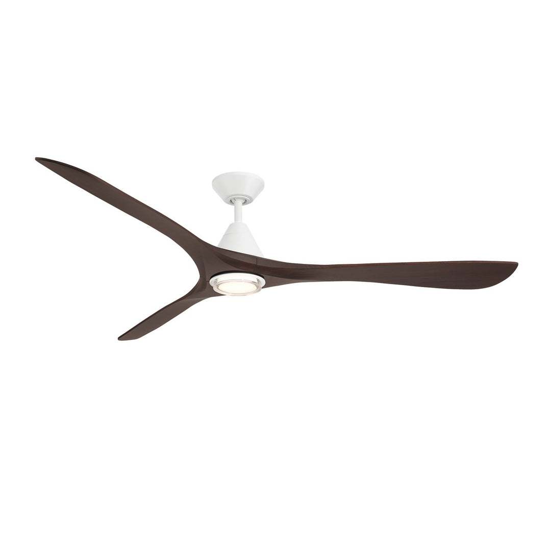 Modern Forms Fans Canada - FR-D2504-72L-MW/DW - 72"Ceiling Fan - Carve - Matte White/Dark Walnut