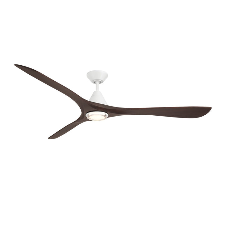 Modern Forms Fans Canada - FR-D2504-72L-MW/DW - 72"Ceiling Fan - Carve - Matte White/Dark Walnut