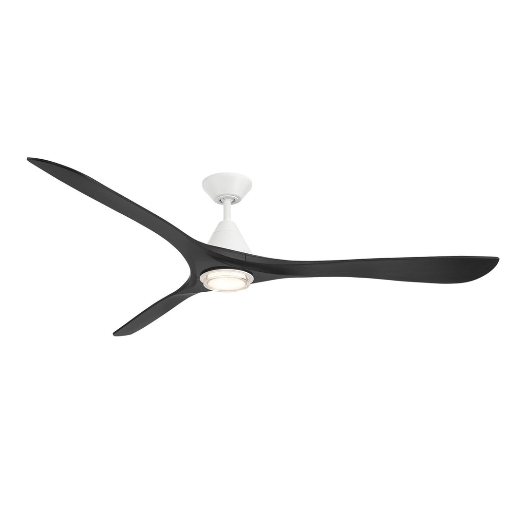 Modern Forms Fans Canada - FR-D2504-72L-MW/MB - 72"Ceiling Fan - Carve - Matte White/Matte Black