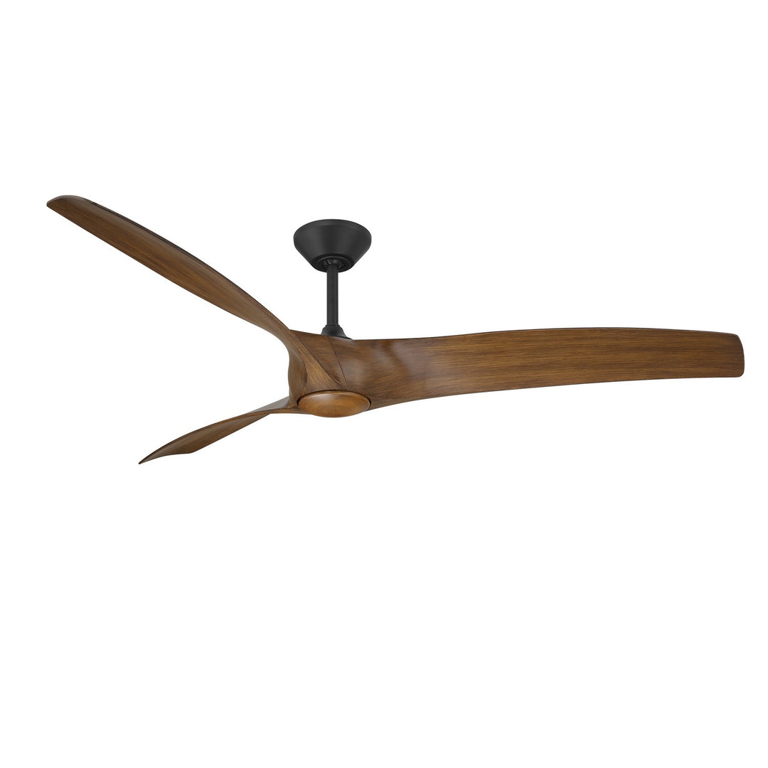 Modern Forms Fans Canada - FR-W2006-72L-MB/DK - 72"Ceiling Fan - Zephyr - Matte Black/Distressed Koa