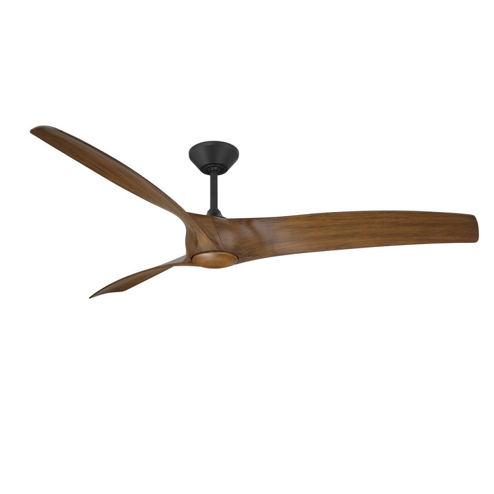 Modern Forms Fans Canada - FR-W2006-72L-MB/DK - 72"Ceiling Fan - Zephyr - Matte Black/Distressed Koa