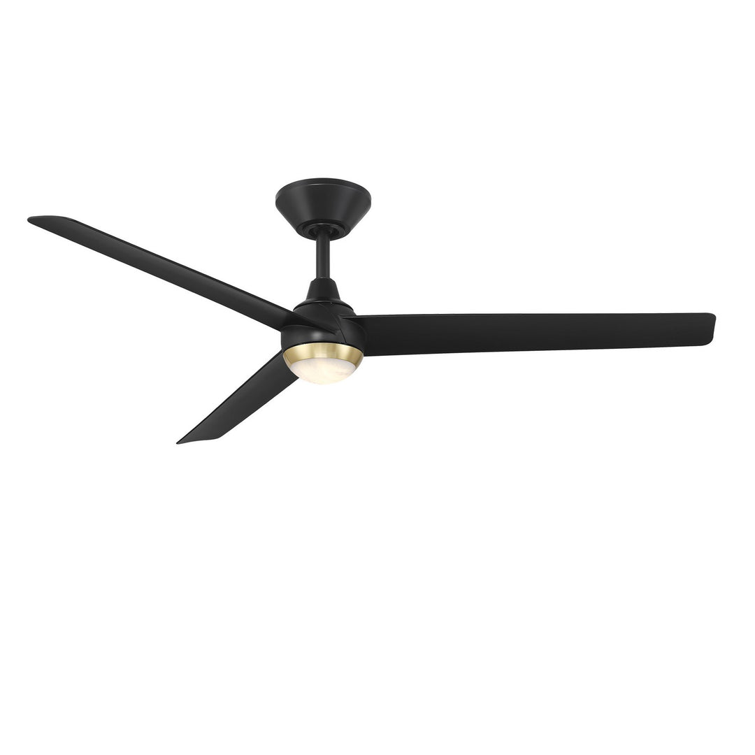 Modern Forms Fans Canada - FR-W2503-54L-SB/MB - 52"Ceiling Fan - Pisces - Soft Brass/Matte Black