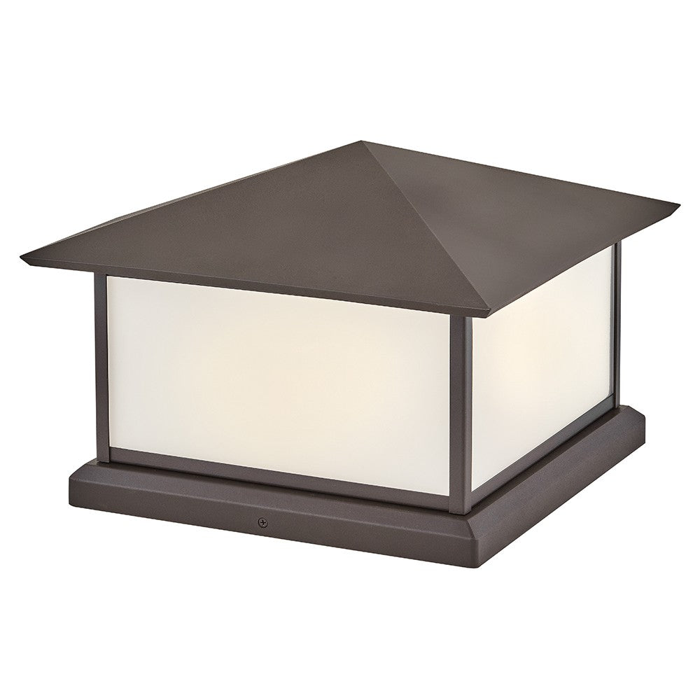 Walter LED Pier Mount in Textured Oil Rubbed Bronze - available from The Lighting Shoppe, trusted by Canadian homeowners