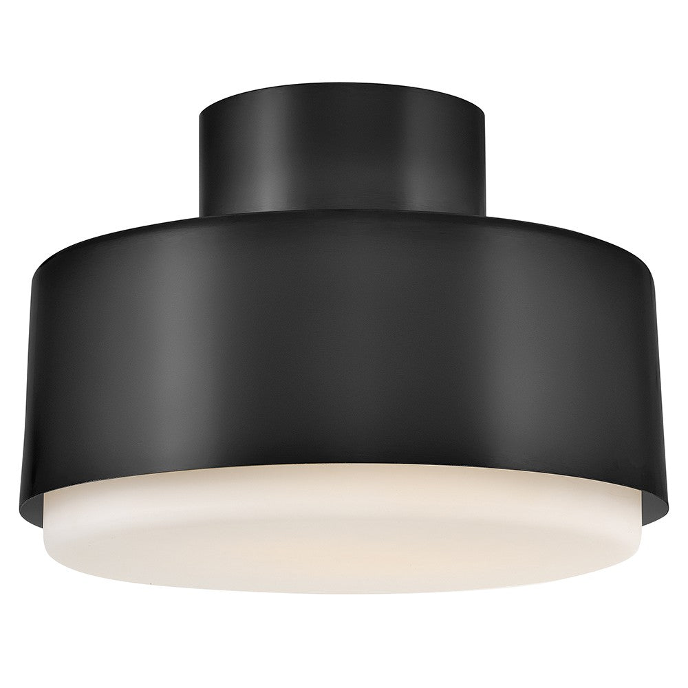 Cedric LED Semi-Flush Mount in Black - available from The Lighting Shoppe, trusted by Canadian homeowners