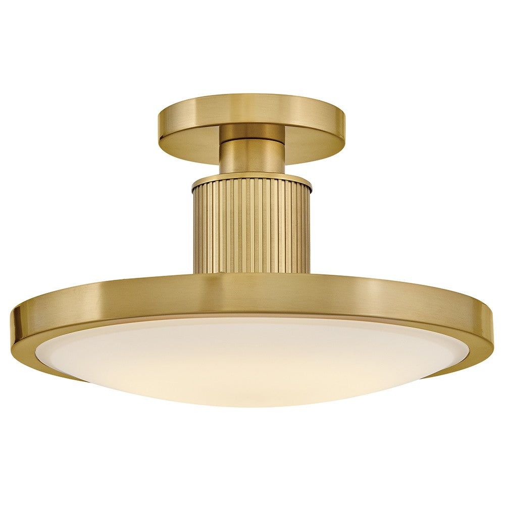 Hinkley Canada - 47593LCB - LED Semi-Flush Mount - Kieran - Lacquered Brass