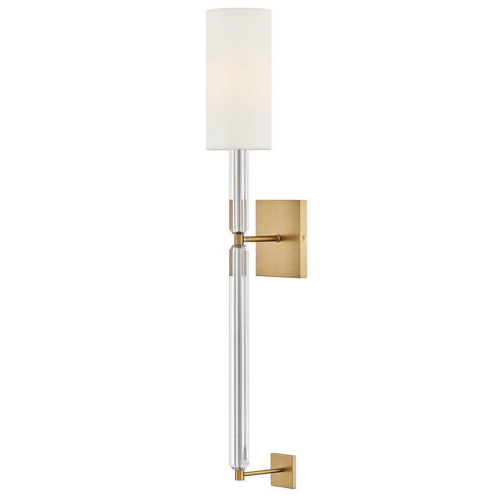 Anika LED Wall Sconce in Lacquered Brass - available from The Lighting Shoppe, trusted by Canadian homeowners