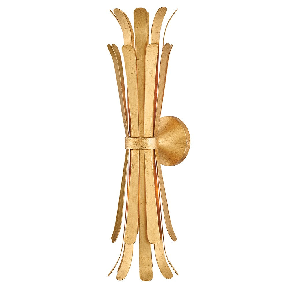 Reina LED Wall Sconce in Distressed Brass - available from The Lighting Shoppe, trusted by Canadian homeowners