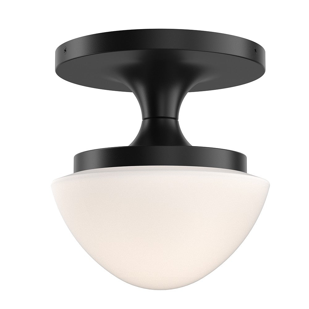 Knox LED Semi-Flush Mount in Black - available from The Lighting Shoppe, trusted by Canadian homeowners