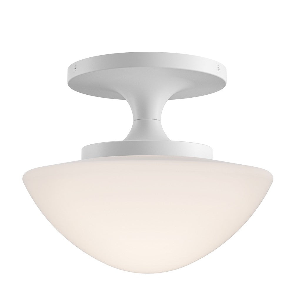 Knox LED Semi-Flush Mount in Chalk White - available from The Lighting Shoppe, trusted by Canadian homeowners