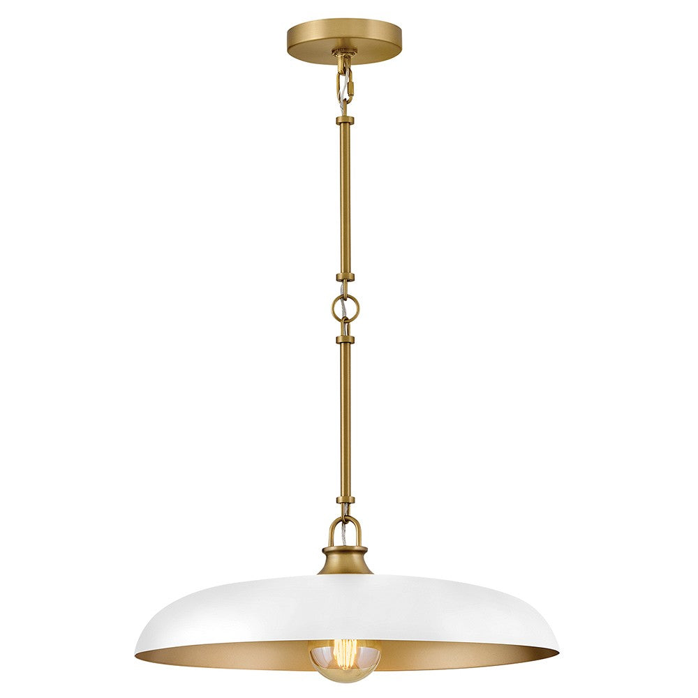 Sadie LED Pendant in Lacquered Brass - available from The Lighting Shoppe, trusted by Canadian homeowners
