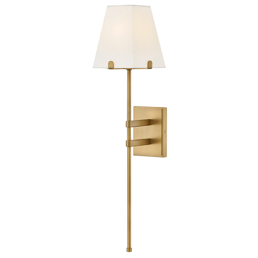 Benton LED Wall Sconce in Lacquered Brass - available from The Lighting Shoppe, trusted by Canadian homeowners