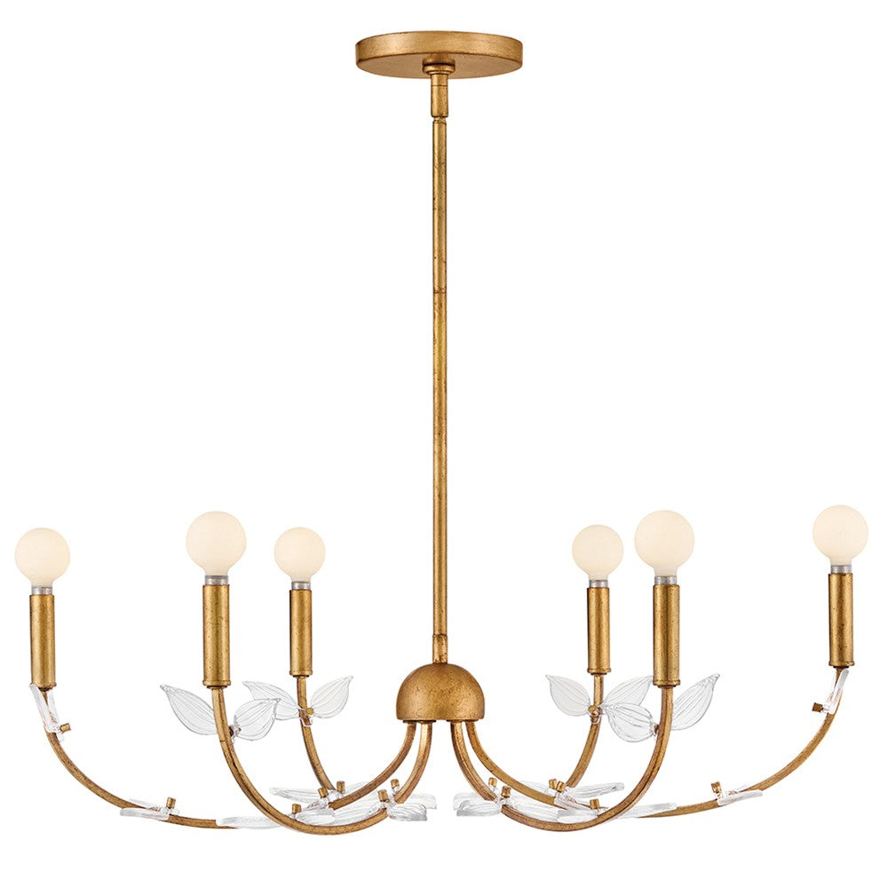 Aliso LED Chandelier in Distressed Brass - available from The Lighting Shoppe, trusted by Canadian homeowners