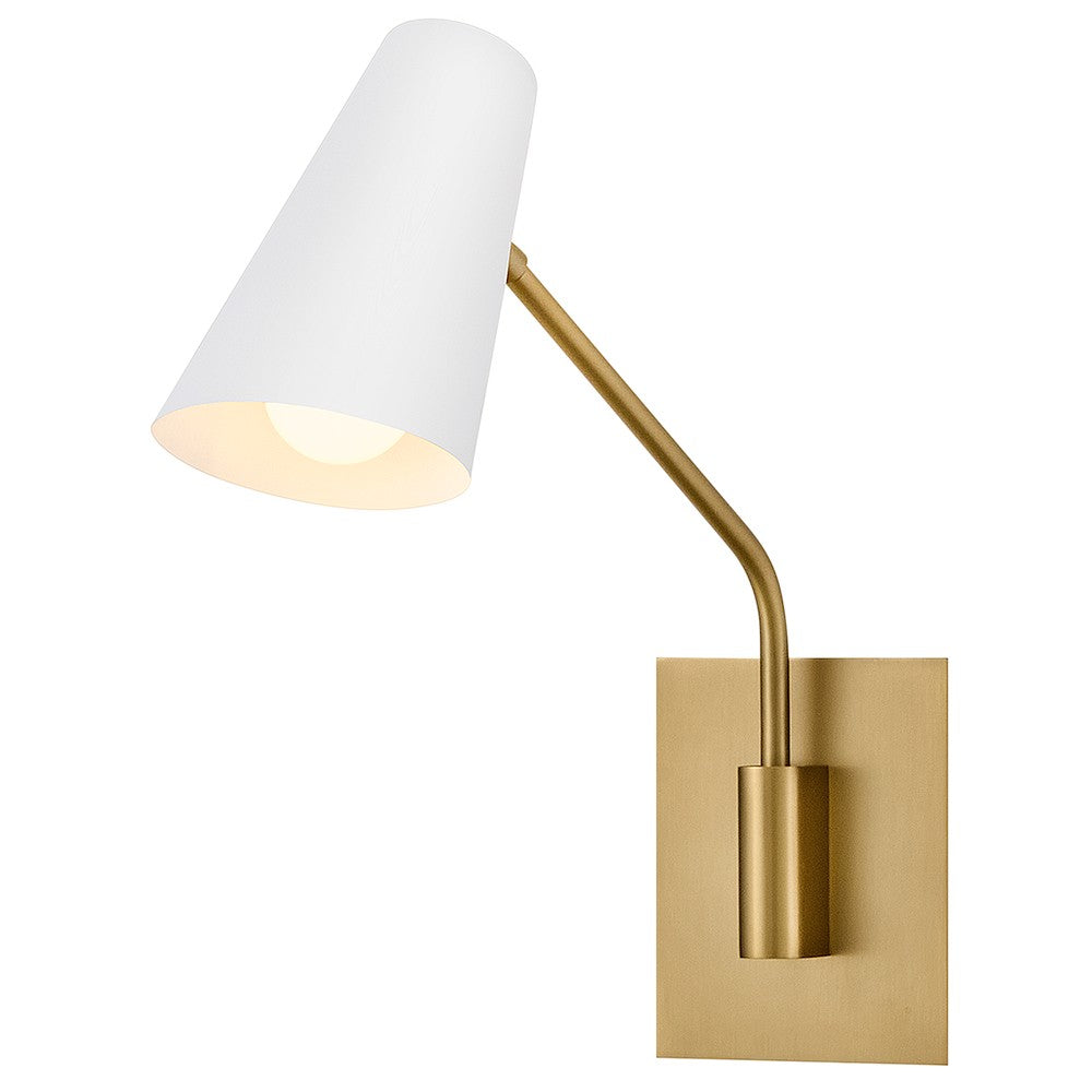 Bray LED Wall Sconce in Lacquered Brass - available from The Lighting Shoppe, trusted by Canadian homeowners