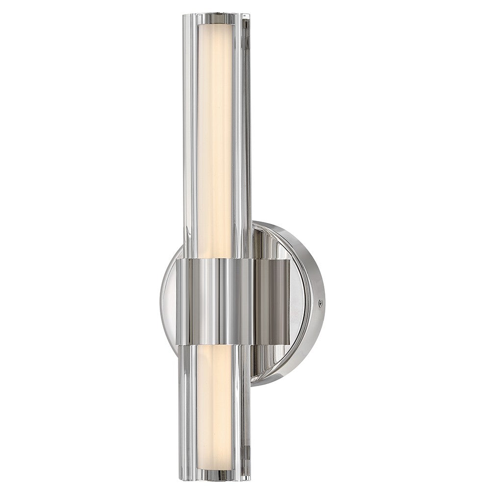 Georgette LED Wall Sconce in Polished Nickel - available from The Lighting Shoppe, trusted by Canadian homeowners