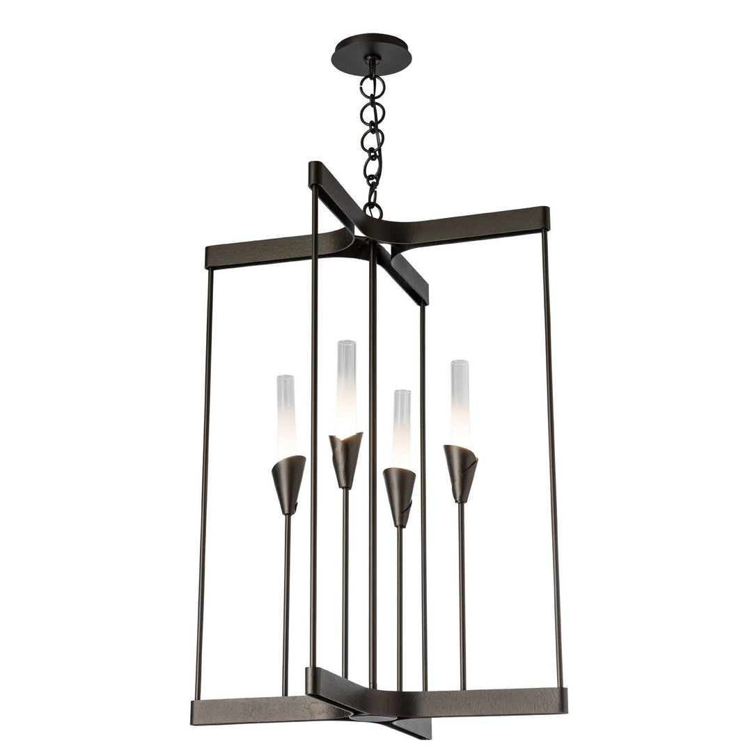 Hubbardton Forge Canada - 101700-SKT-14-WC0821 - Four Light Chandelier - Lilium - Oil Rubbed Bronze