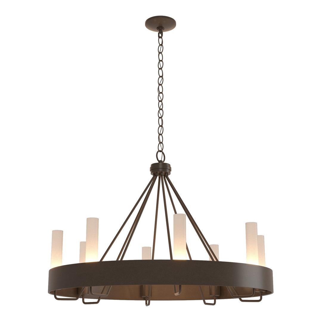 Hubbardton Forge Canada - 105040-SKT-05-FD0611 - Eight Light Chandelier - Banded - Bronze
