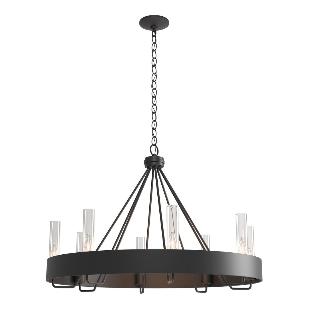 Hubbardton Forge Canada - 105040-SKT-10-ZM0611 - Eight Light Chandelier - Banded - Black