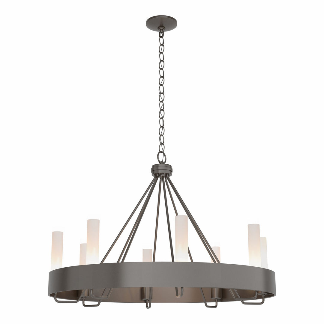 Hubbardton Forge Canada - 105040-SKT-14-FD0611 - Eight Light Chandelier - Banded - Oil Rubbed Bronze