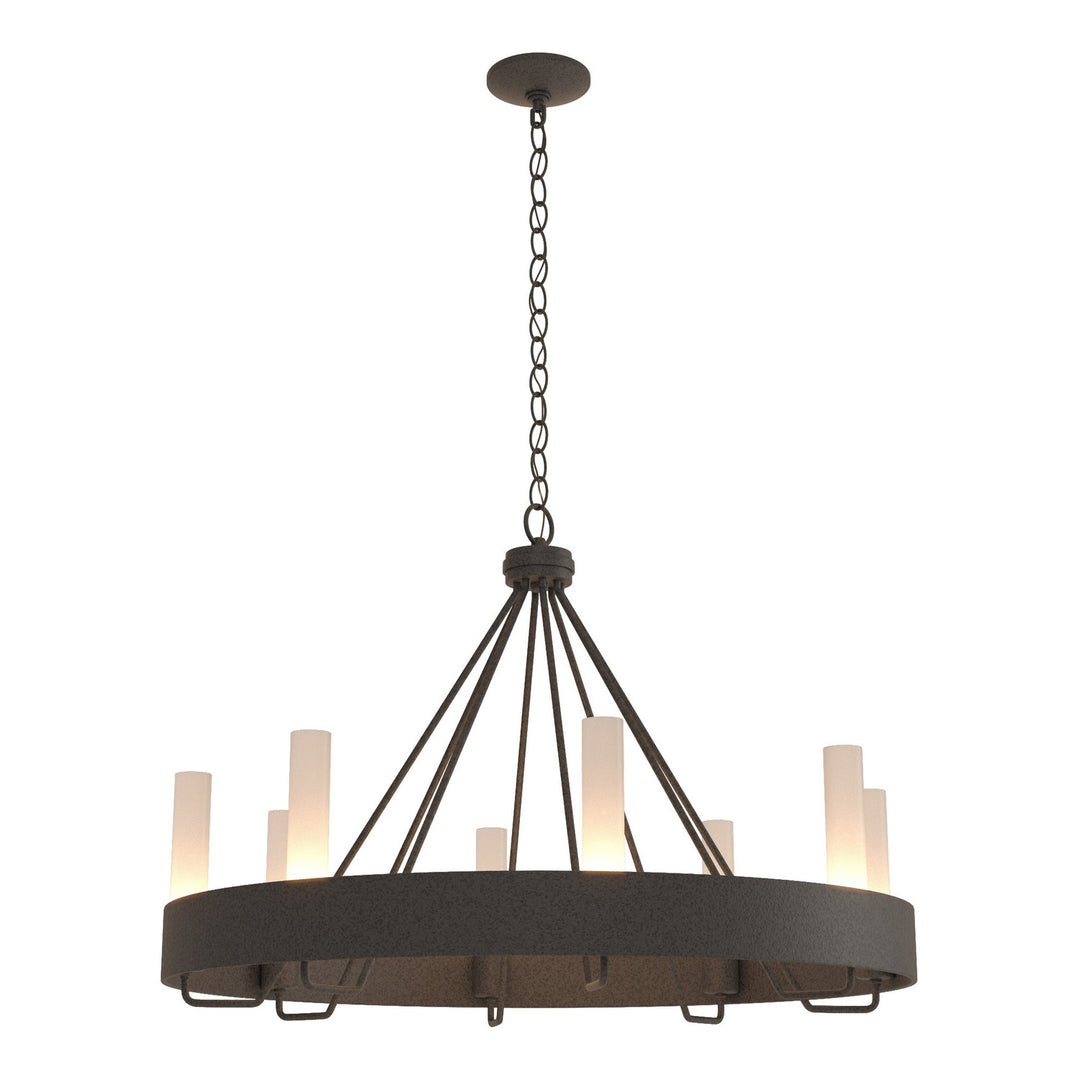 Hubbardton Forge Canada - 105040-SKT-20-FD0611 - Eight Light Chandelier - Banded - Natural Iron