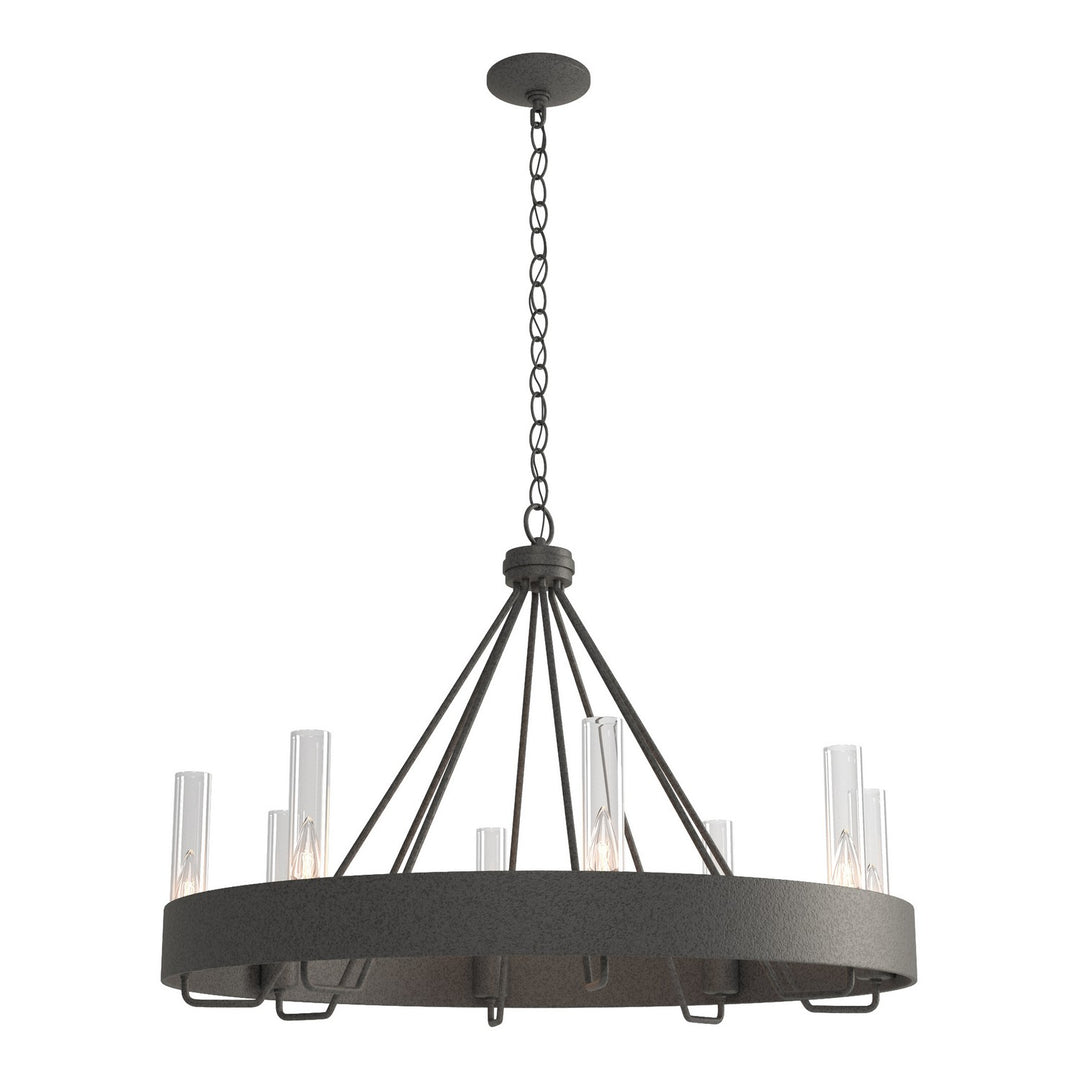 Hubbardton Forge Canada - 105040-SKT-20-ZM0611 - Eight Light Chandelier - Banded - Natural Iron