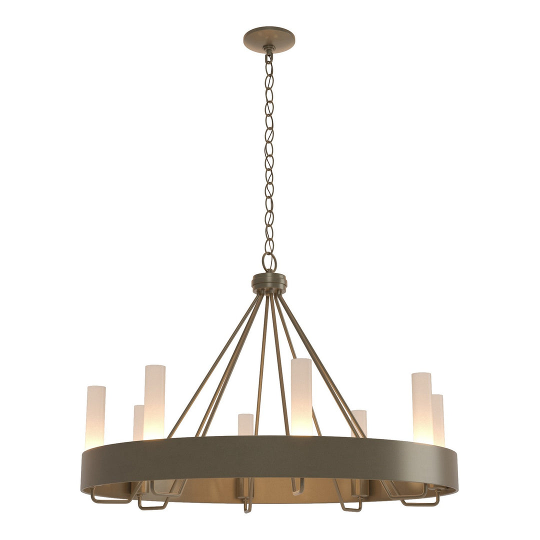 Hubbardton Forge Canada - 105040-SKT-84-FD0611 - Eight Light Chandelier - Banded - Soft Gold