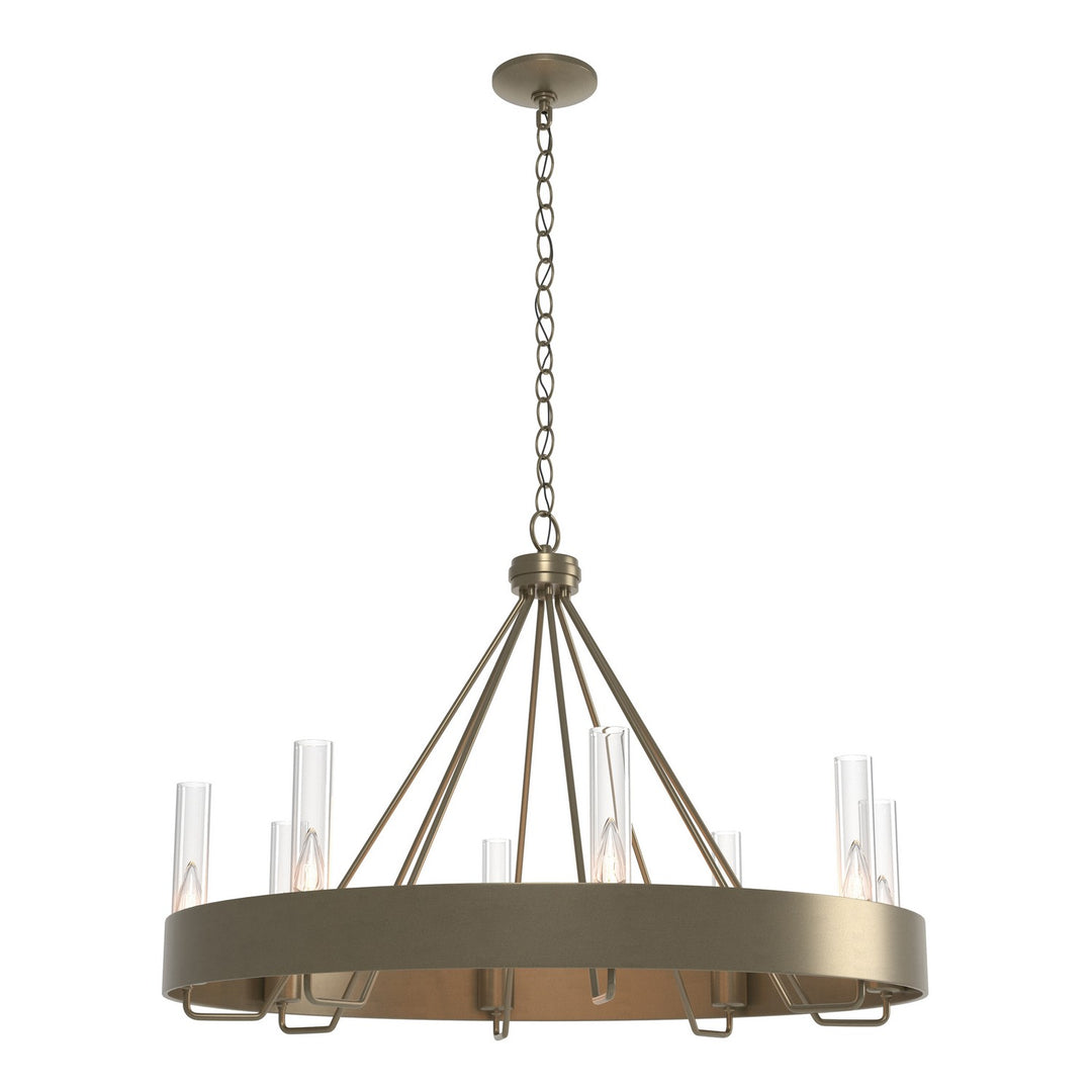 Hubbardton Forge Canada - 105040-SKT-84-ZM0611 - Eight Light Chandelier - Banded - Soft Gold