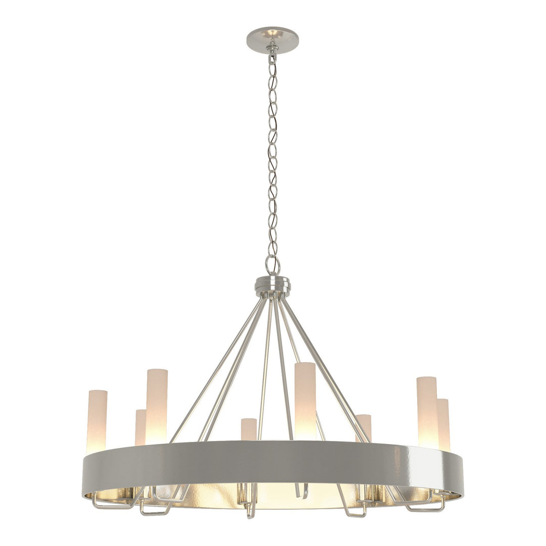 Hubbardton Forge Canada - 105040-SKT-85-FD0611 - Eight Light Chandelier - Banded - Sterling